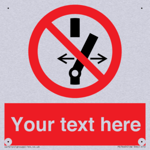 Custom prohibition Do not alter the state of the switch